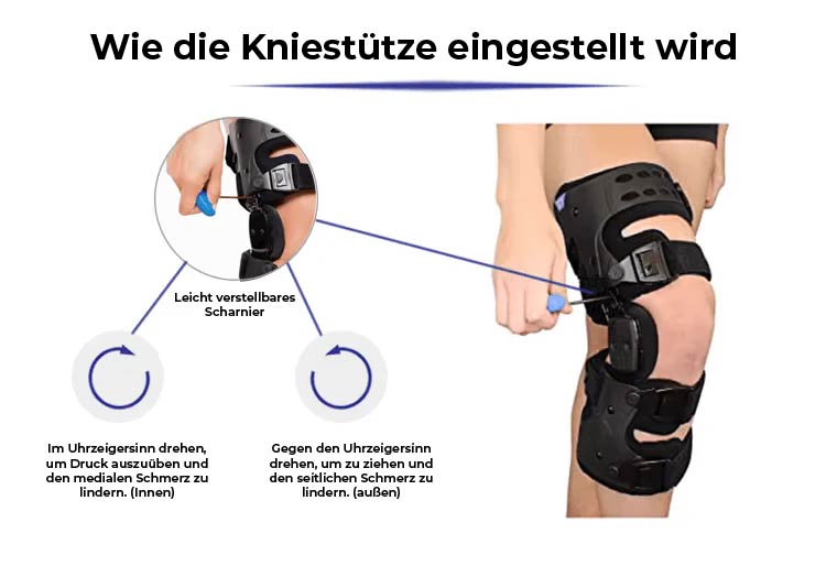 Verstellbare Orthopädische Kniebandage