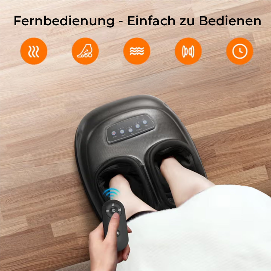 PharmaFoot Elektrisches Fußmassagegerät – Wärmefunktion, Kneten, Kompression