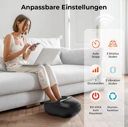 PharmaFoot Fußmassagegerät mit Wärme und Fernbedienung