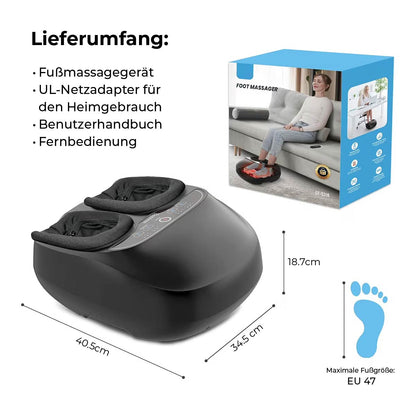 PharmaFoot Fußmassagegerät mit Wärme und Fernbedienung